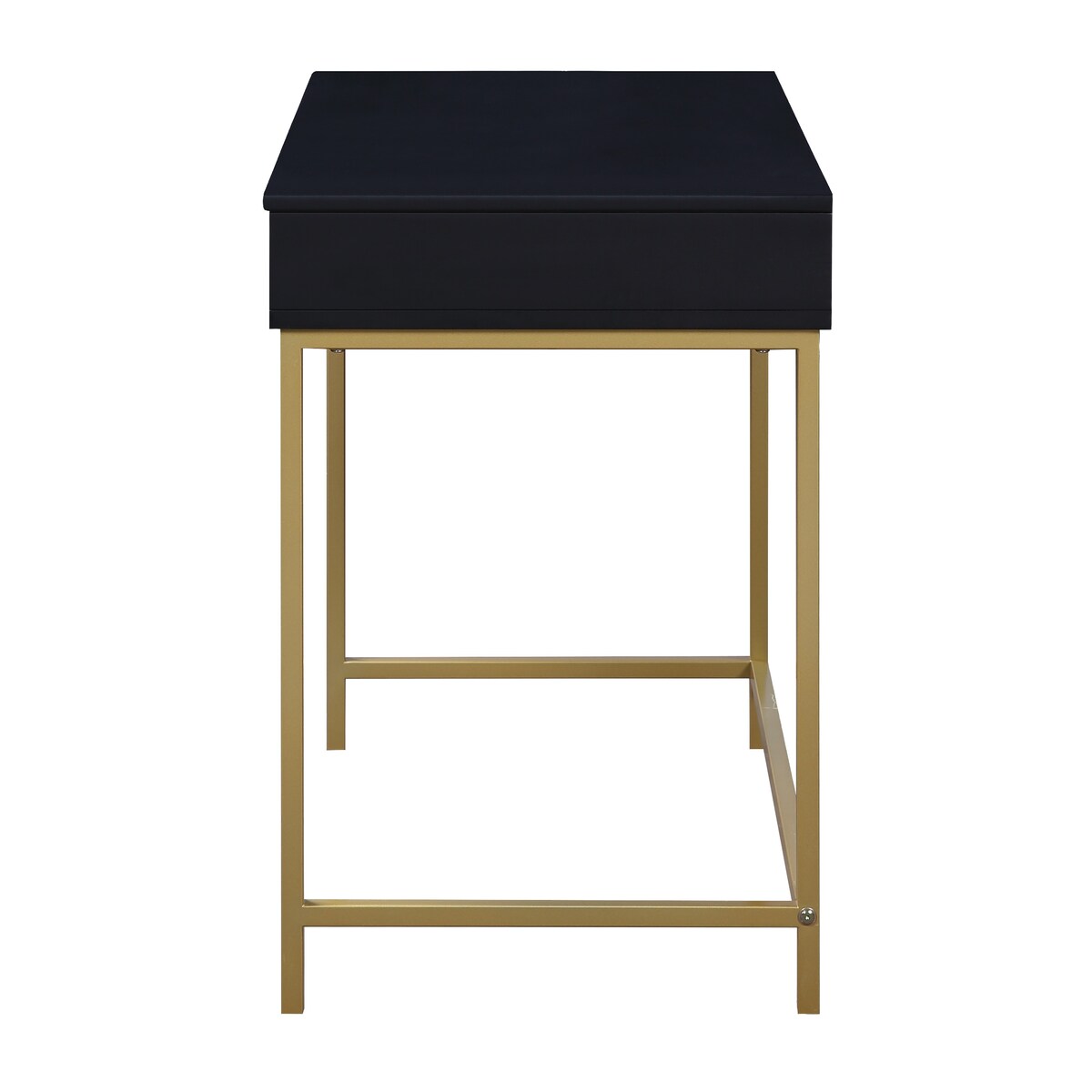 Modern Life Desk with Gold Metal Legs