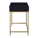 Modern Life Desk with Gold Metal Legs
