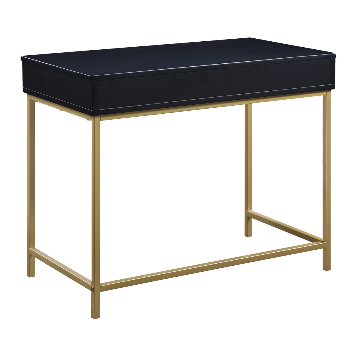 Modern Life Desk with Gold Metal Legs