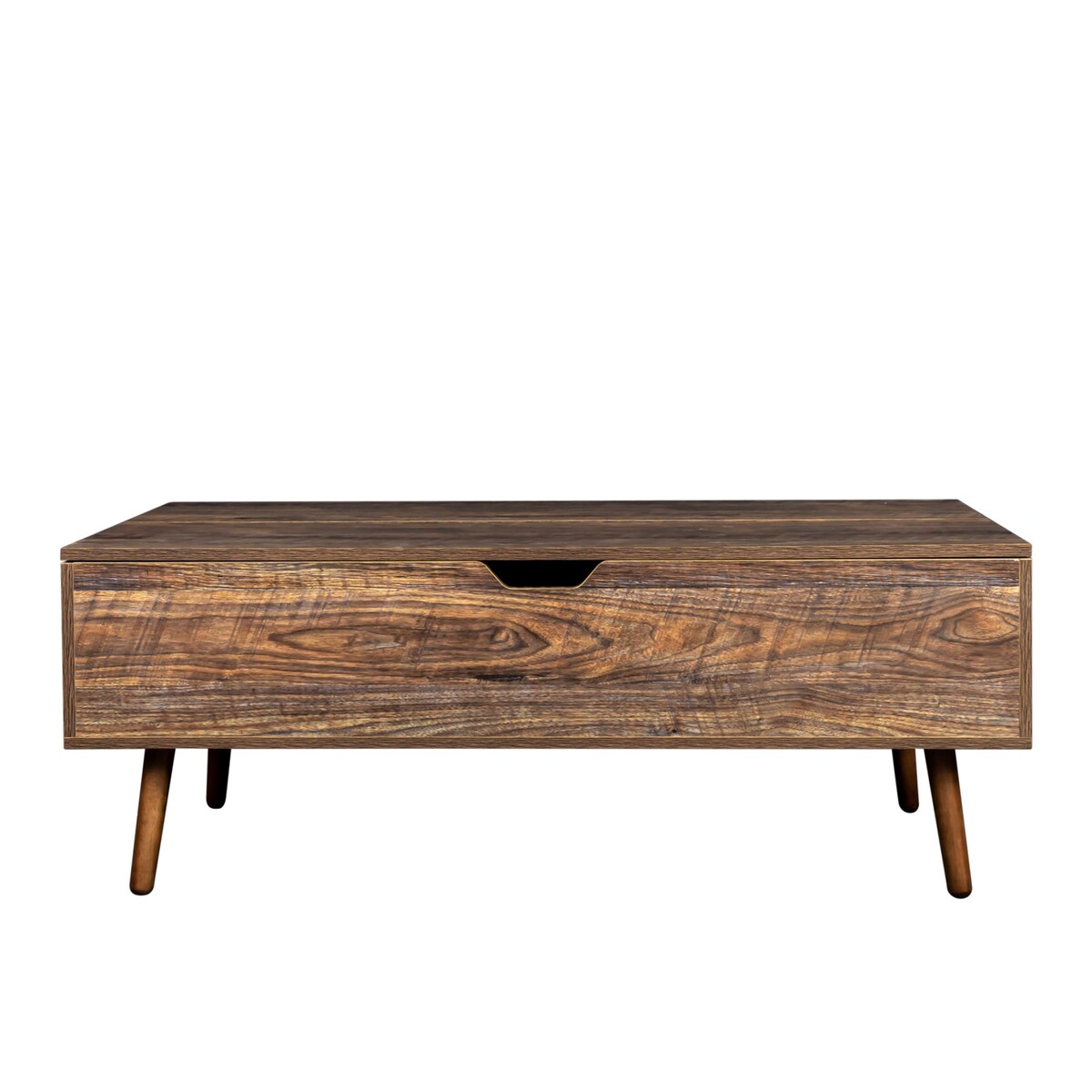Modern Lift Top Coffee Table with Storage Drawers for Living Room