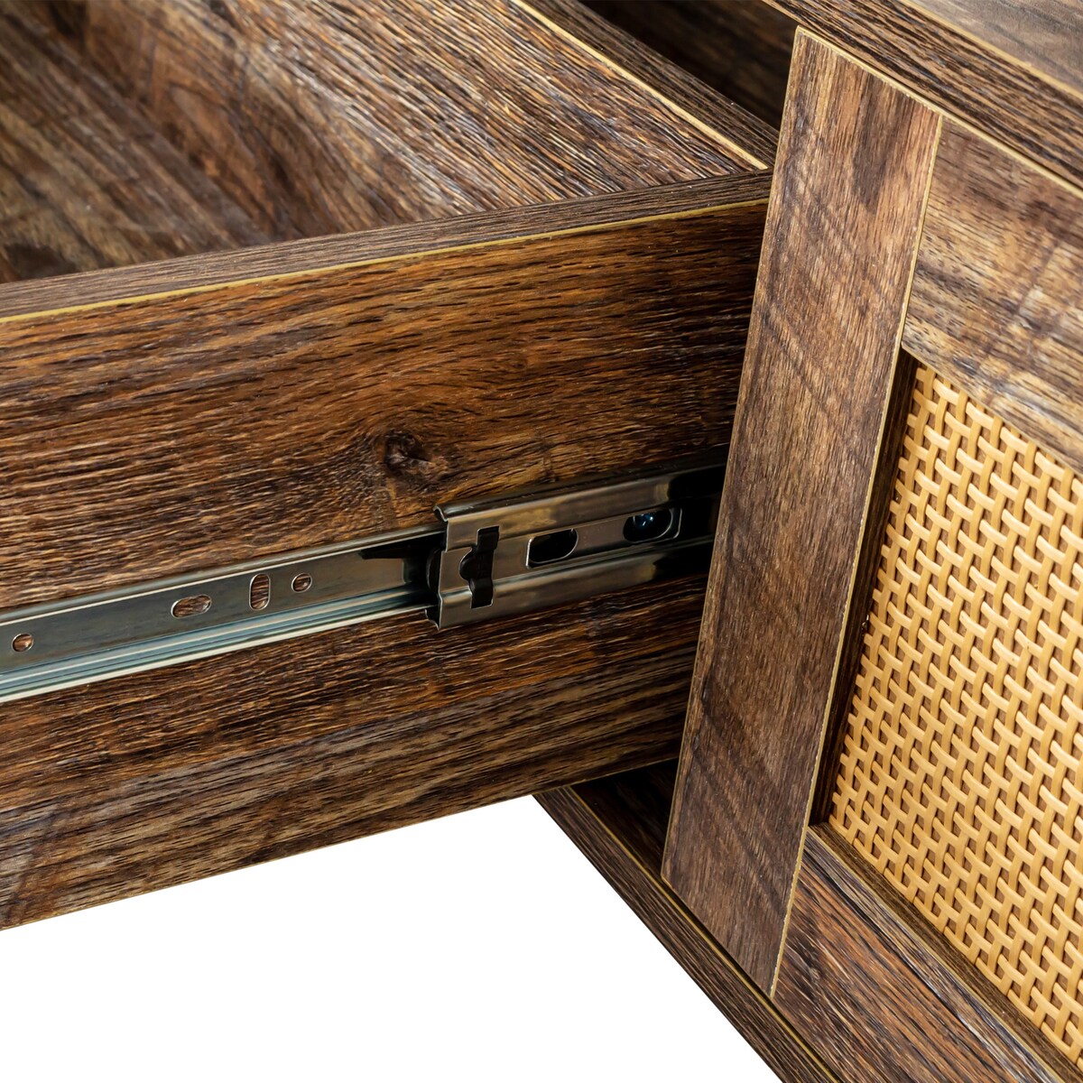 Modern Lift Top Coffee Table with Storage Drawers for Living Room