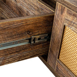 Modern Lift Top Coffee Table with Storage Drawers for Living Room