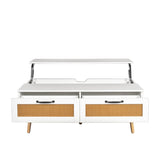 Modern Lift Top Coffee Table with Storage Drawers for Living Room