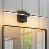 Modern Linear Gold/Black Vanity Light Dimmable Integrated LED Bathroom Vanity Wall Lighting