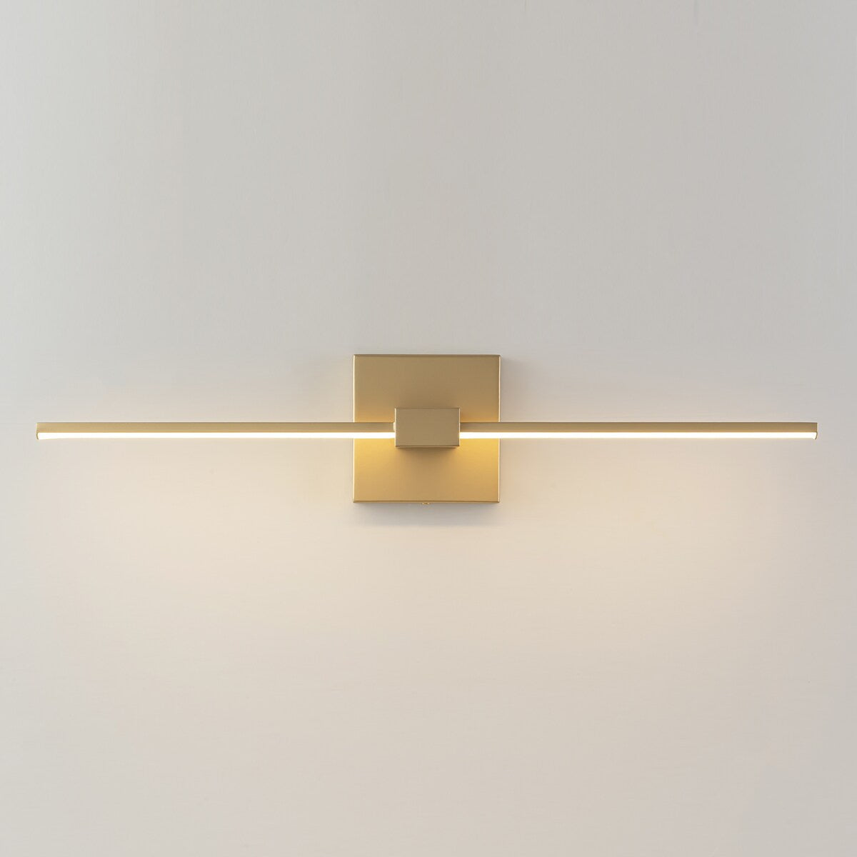 Modern Linear Gold/Black Vanity Light Dimmable Integrated LED Bathroom Vanity Wall Lighting