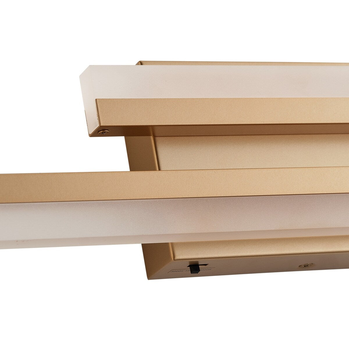 Modern Linear LED Bathroom Vanity Light Fixture with Acrylic Shade