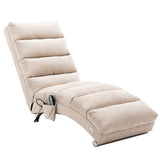 Modern Linen Chaise Lounge Indoor Chair, Long Lounger Chair