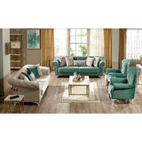 Modern Living Room 2 Seat Convertible Sleeper Love Seat