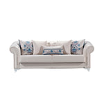 Modern Living Room 2 Seat Convertible Sleeper Love Seat