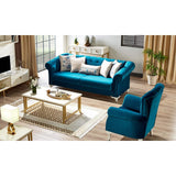 Modern Living Room 2 Seat Convertible Sleeper Love Seat