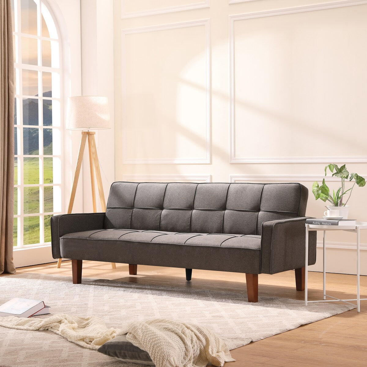 Modern Living Room Sofa Bed, Convertible, Durable