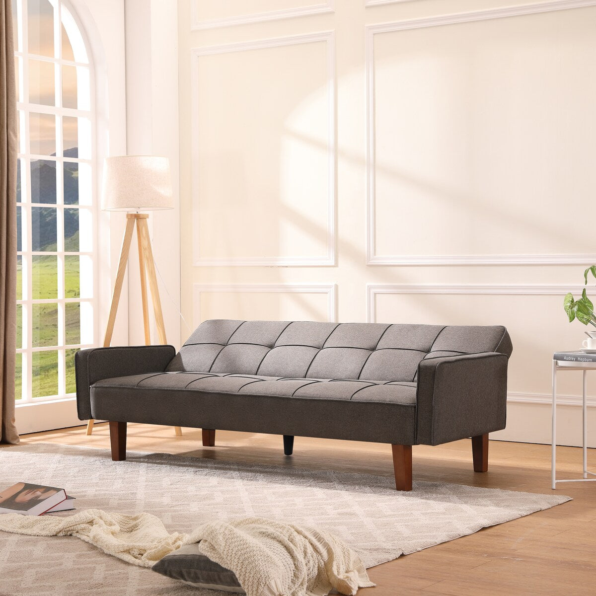 Modern Living Room Sofa Bed, Convertible, Durable