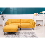 Modern Loveseat Sofa Includes 2 Pillows 85.8" Chenille Fabric Sofa for Living Room Office