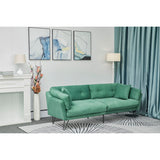 Modern Loveseat Sofa Includes 2 Pillows 85.8" Chenille Fabric Sofa for Living Room Office