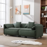Modern Luxury Style Upholstery Sofa - Sturdy Wood Frame and Plush Cushions for Extra Comfort