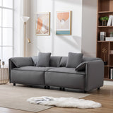 Modern Luxury Style Upholstery Sofa - Sturdy Wood Frame and Plush Cushions for Extra Comfort