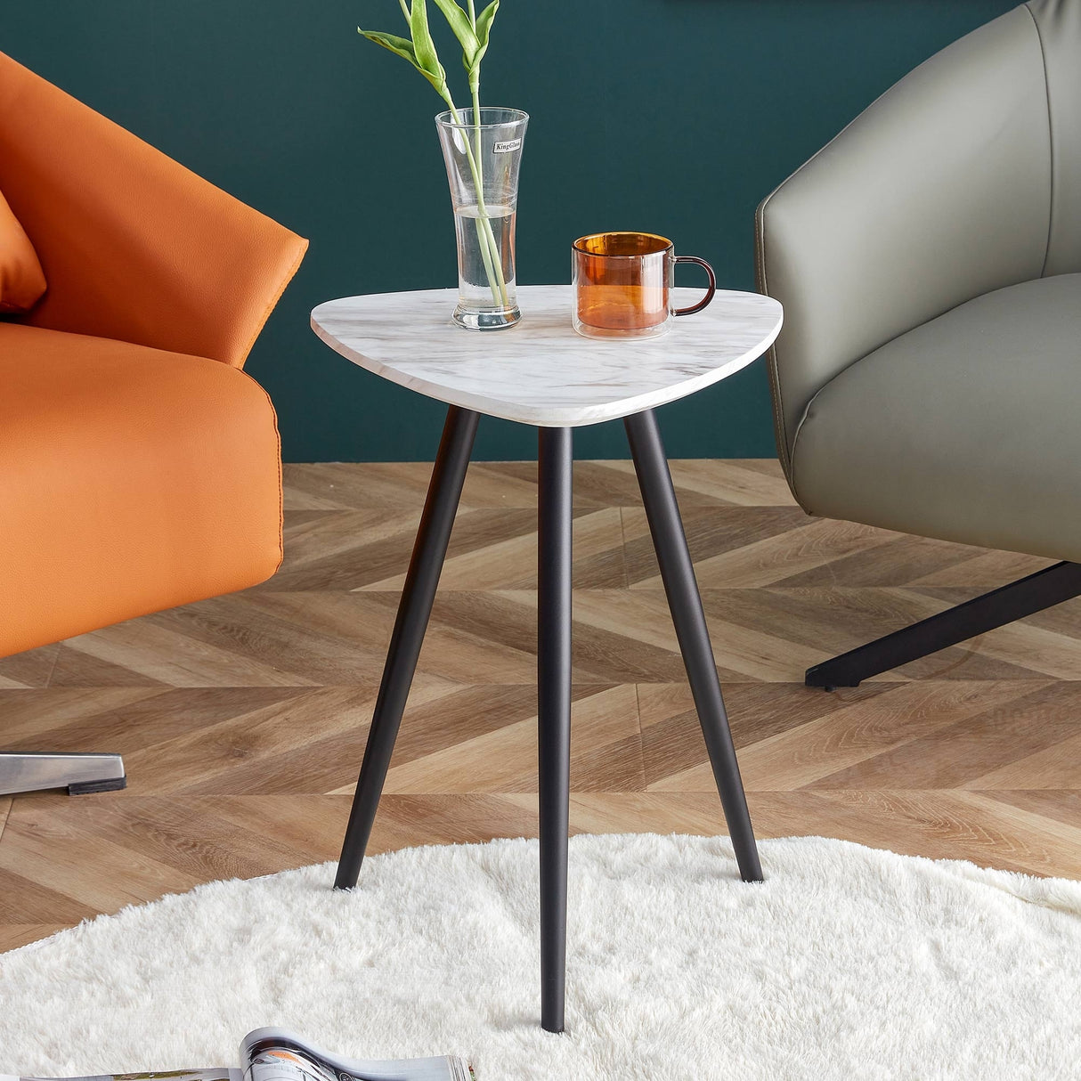 Modern Minimalism Faux Marble End&Side Table