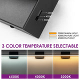 1-Light Modern Black Aluminum Linear Wall Light Strip Dimmable Integrated LED Bathroom Vanity Light