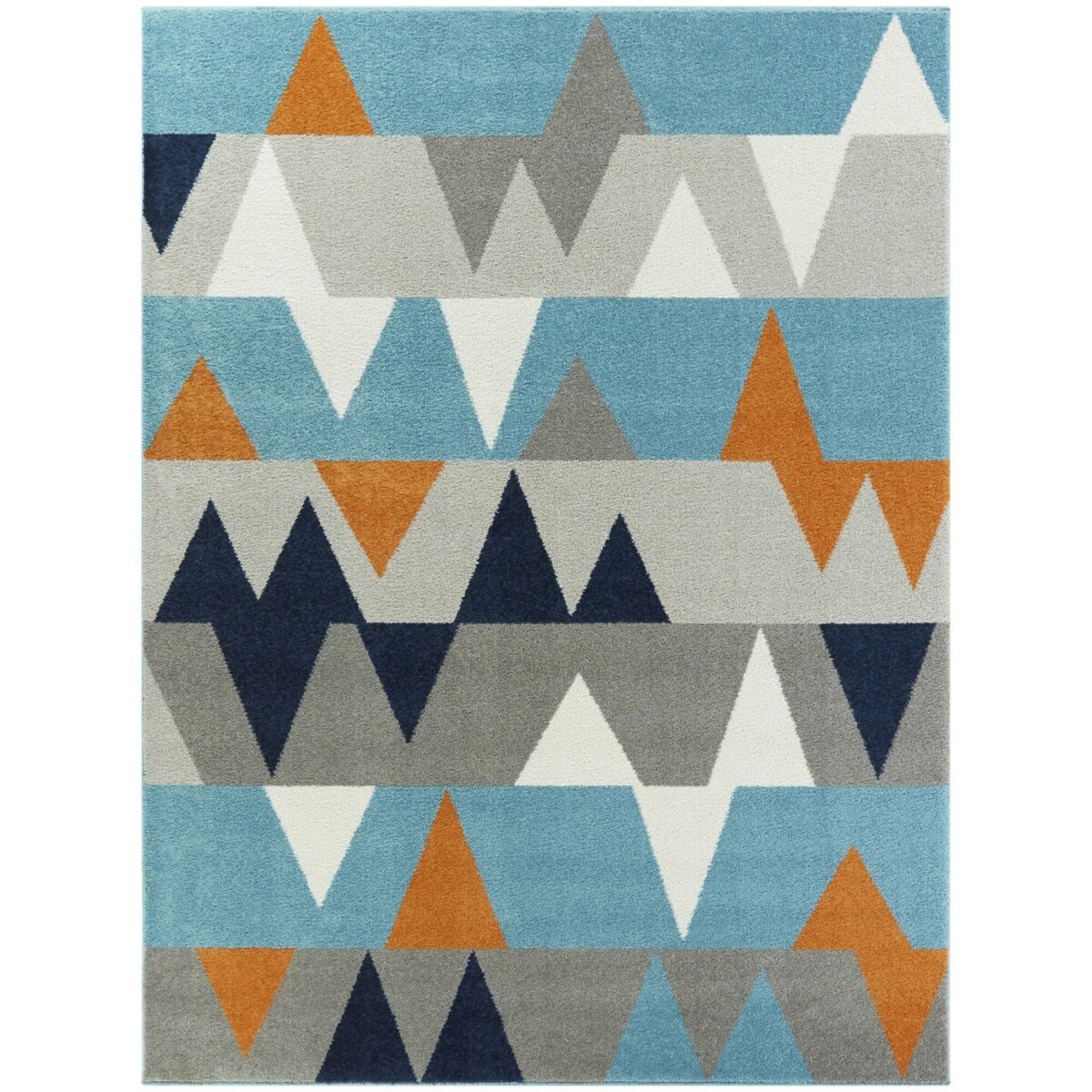 Modern Multicolor Geometric Contemporary Area Rug