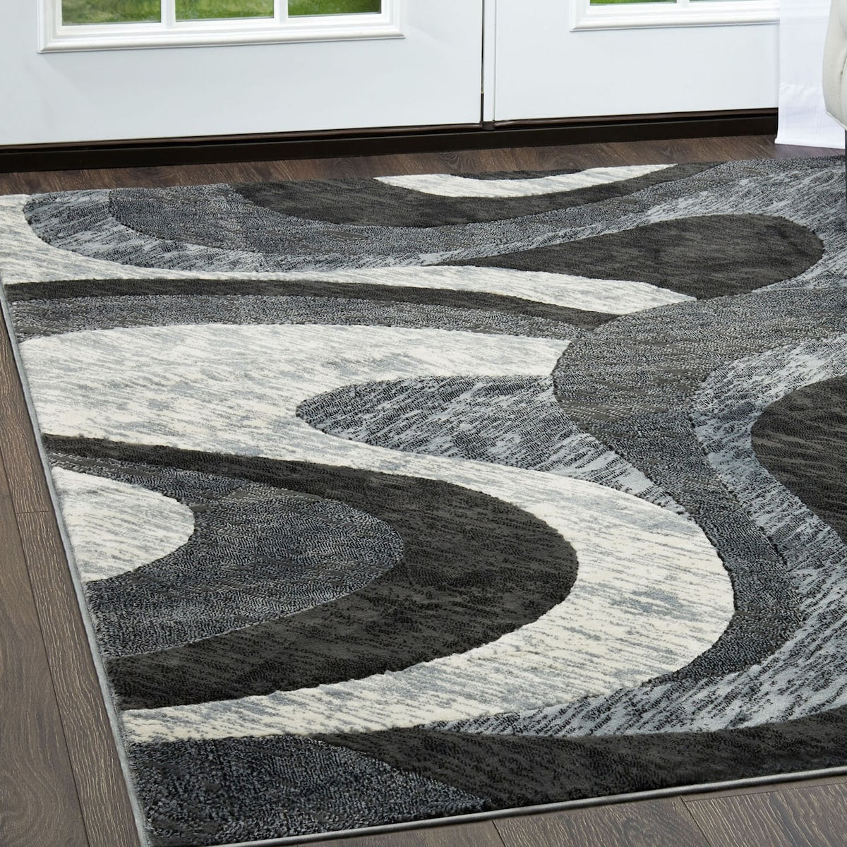 Modern Multicolored Area Rug Carpet - 5' x 8'