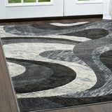 Modern Multicolored Area Rug Carpet - 5' x 8'