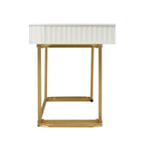 Modern Office Desk with Power Socket and 3 Drawers