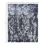 Modern One-of-a-Kind Hand-Knotted Area Rug - Black, 8' 2" x 10' 1" - 8' 2" x 10' 1"