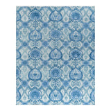 Modern One-of-a-Kind Hand-Knotted Area Rug - Ivory, 9' 1" x 12' 3" - 9' 1" x 12' 3"