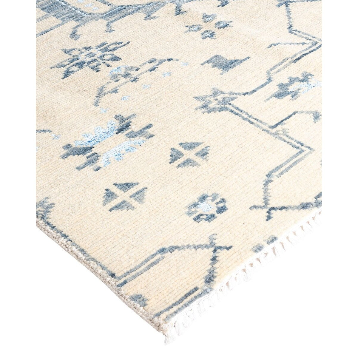 Modern One-of-a-Kind Handmade Area Rug - Beige, 8' 0" x 10' 2" - 8' 0" x 10' 2"