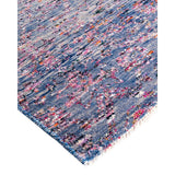 Modern One-of-a-Kind Handmade Area Rug - Blue, 7' 10" x 9' 10" - 7' 10" x 9' 10"