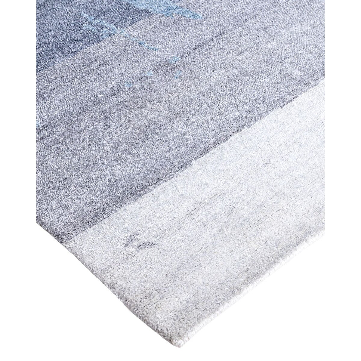 Modern One-of-a-Kind Handmade Area Rug - Gray, 8' 0" x 10' 0" - 8' 0" x 10' 0"