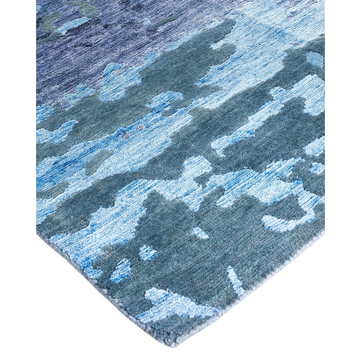 Modern One-of-a-Kind Handmade Area Rug - Gray, 8' 2" x 10' 2" - 8' 2" x 10' 2"
