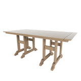 Polytrends Shoreside 6-Piece Rectangular Poly Eco-Friendly All Weather Outdoor Dining Set with Bench