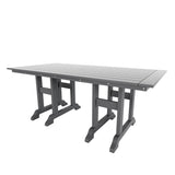 Polytrends Shoreside 6-Piece Rectangular Poly Eco-Friendly All Weather Outdoor Dining Set with Bench