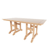 Polytrends Shoreside 6-Piece Rectangular Poly Eco-Friendly All Weather Outdoor Dining Set with Bench
