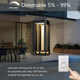 Modern Outdoor LED Wall sconce - Black