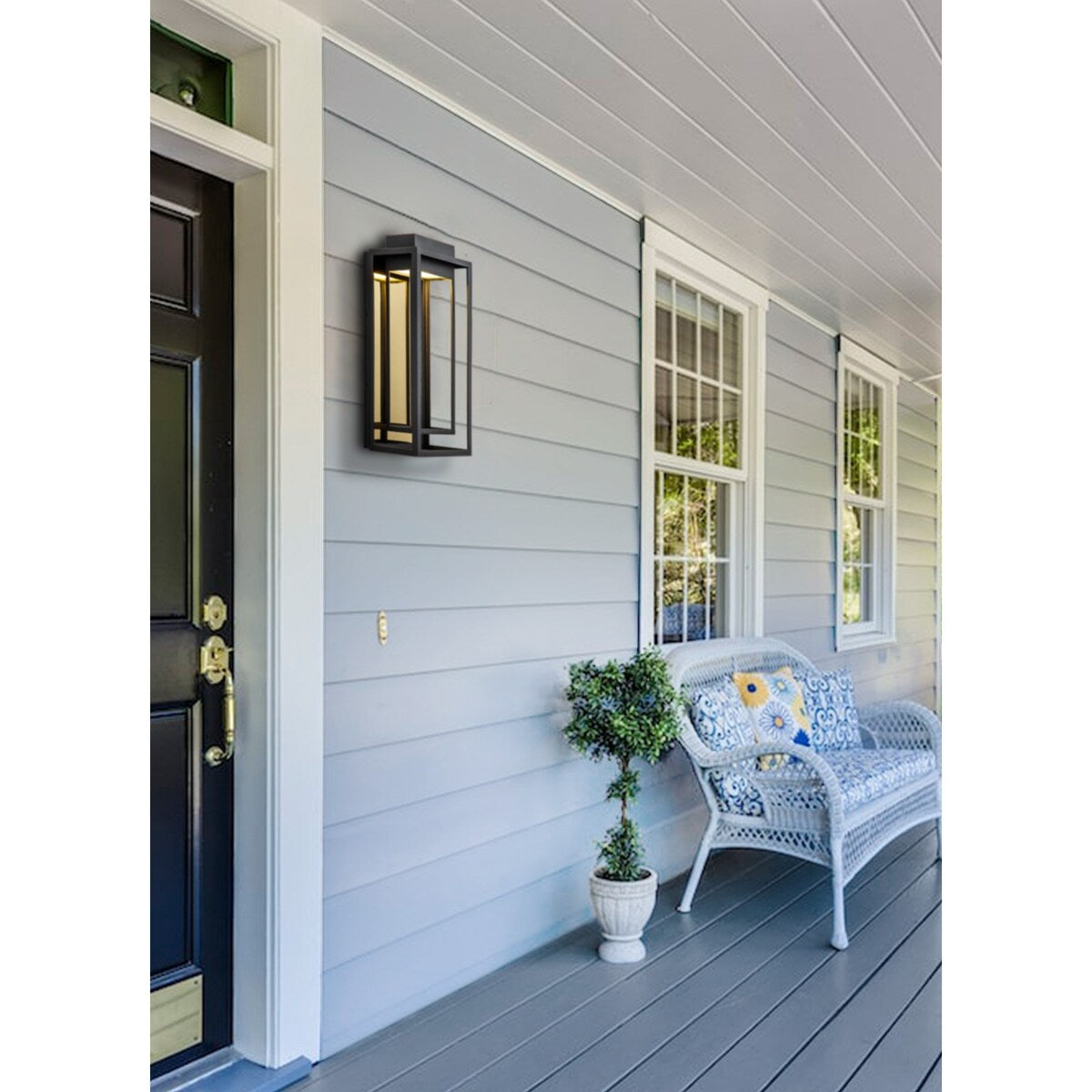 Modern Outdoor LED Wall sconce - Black