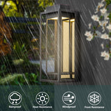 Modern Outdoor LED Wall sconce - Black