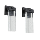 Modern Outdoor Waterproof Transparent LED Crystal Wall Lamp, 2 PC