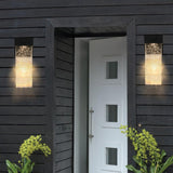 Modern Outdoor Waterproof Transparent LED Crystal Wall Lamp, 2 PC