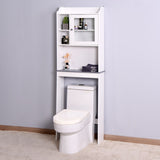 Modern Over The Toilet Space Saver Organization Wood Storage Cabinet