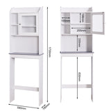 Modern Over The Toilet Space Saver Organization Wood Storage Cabinet