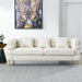 Modern Oversized Streamline 3-Seat Sofa, Fashionable Legs