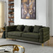 Modern Oversized Streamline 3-Seat Sofa, Fashionable Legs