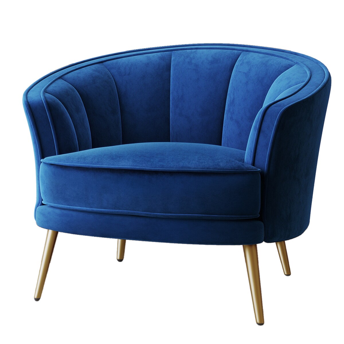 Modern PU Leather Tub Barrel Chair Leisure Accent Chair