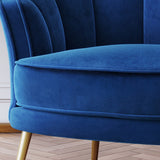Modern PU Leather Tub Barrel Chair Leisure Accent Chair