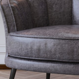 Modern PU Leather Tub Barrel Chair Leisure Accent Chair