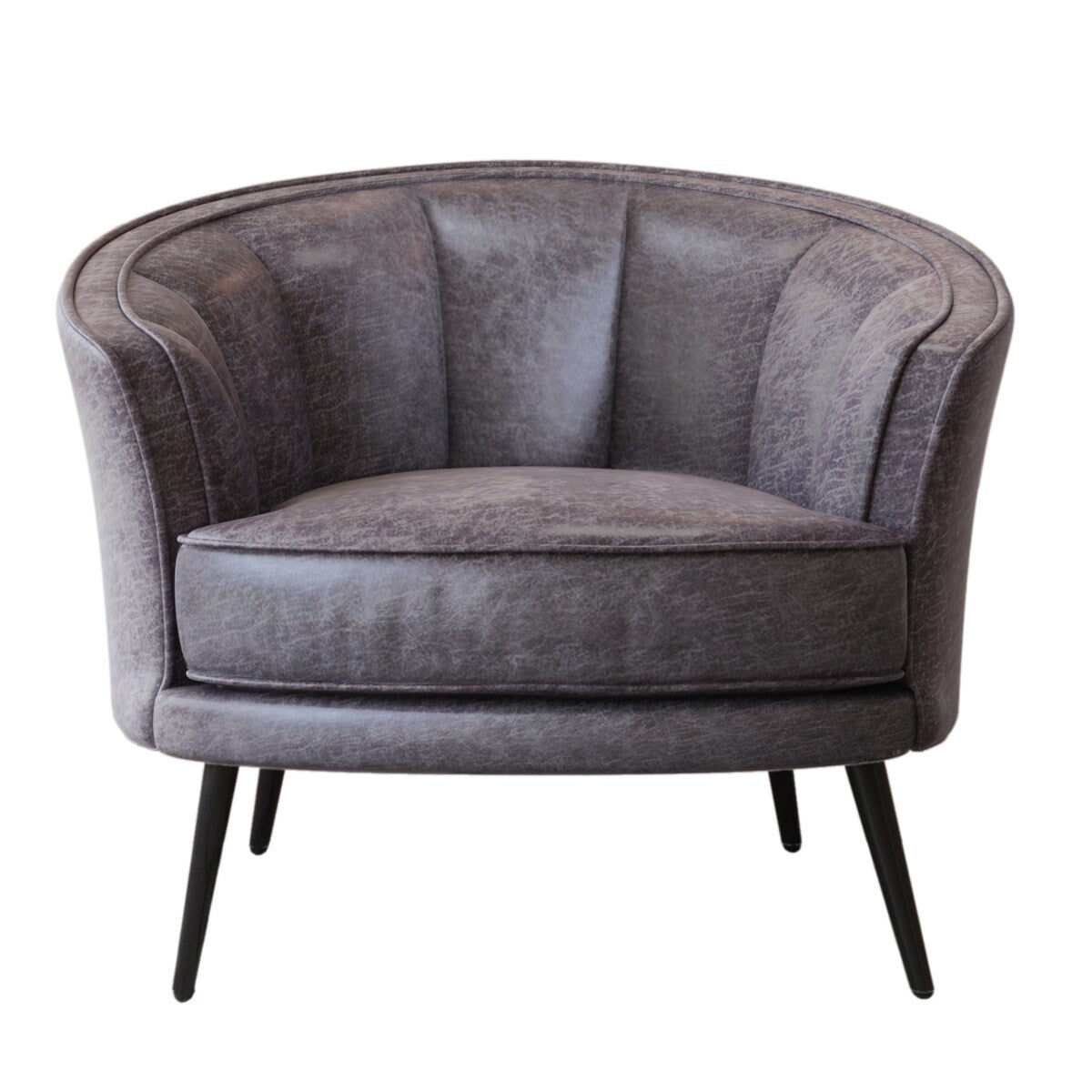 Modern PU Leather Tub Barrel Chair Leisure Accent Chair