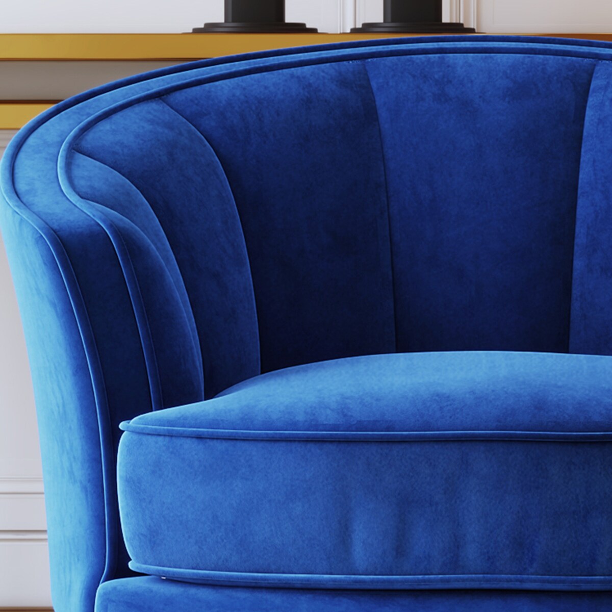 Modern PU Leather Tub Barrel Chair Leisure Accent Chair
