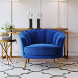 Modern PU Leather Tub Barrel Chair Leisure Accent Chair